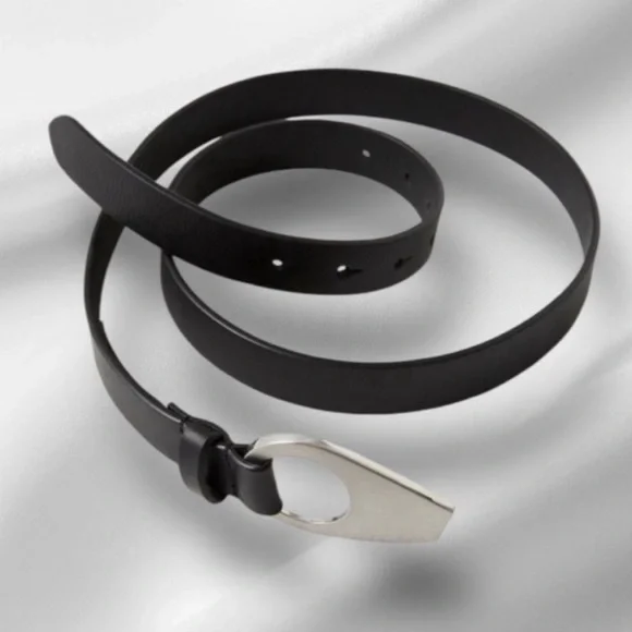 Free People Monroe Leather Belt Black - Picture 2 of 2